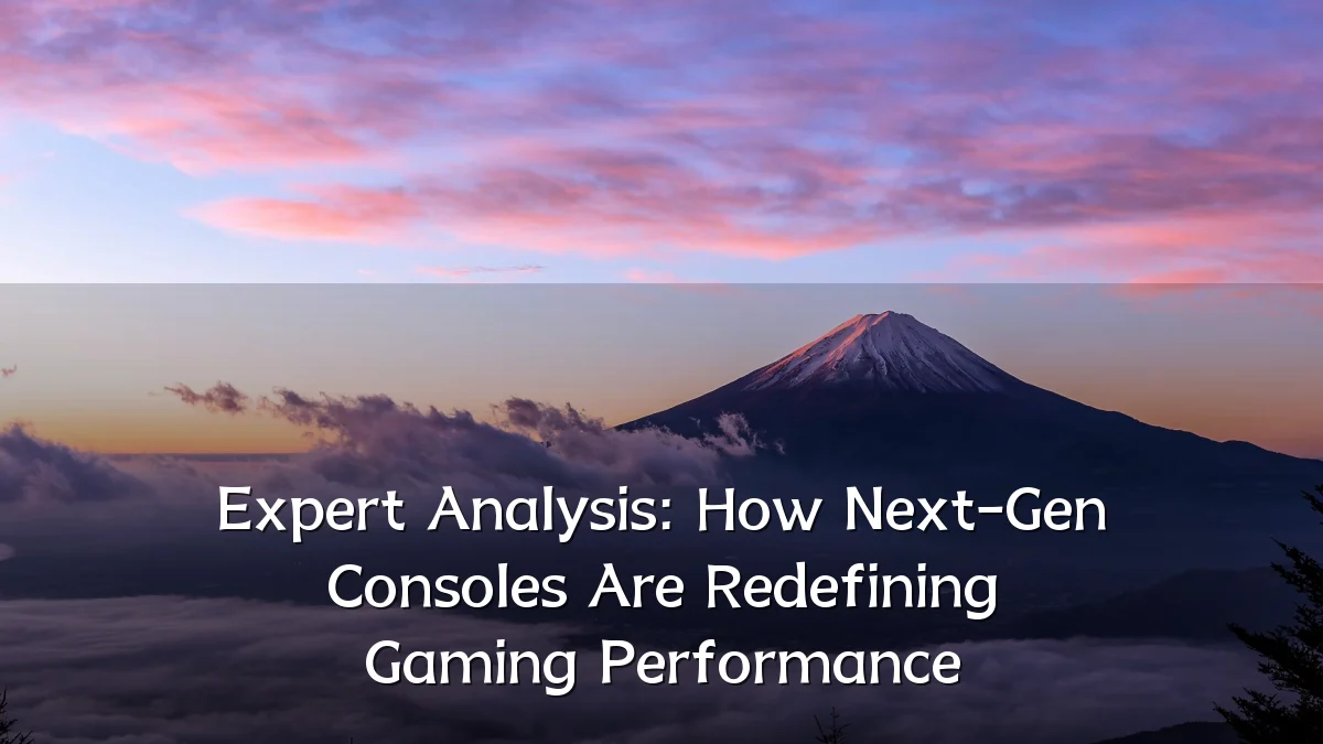 Expert Analysis: How Next-Gen Consoles Are Redefining Gaming Performance