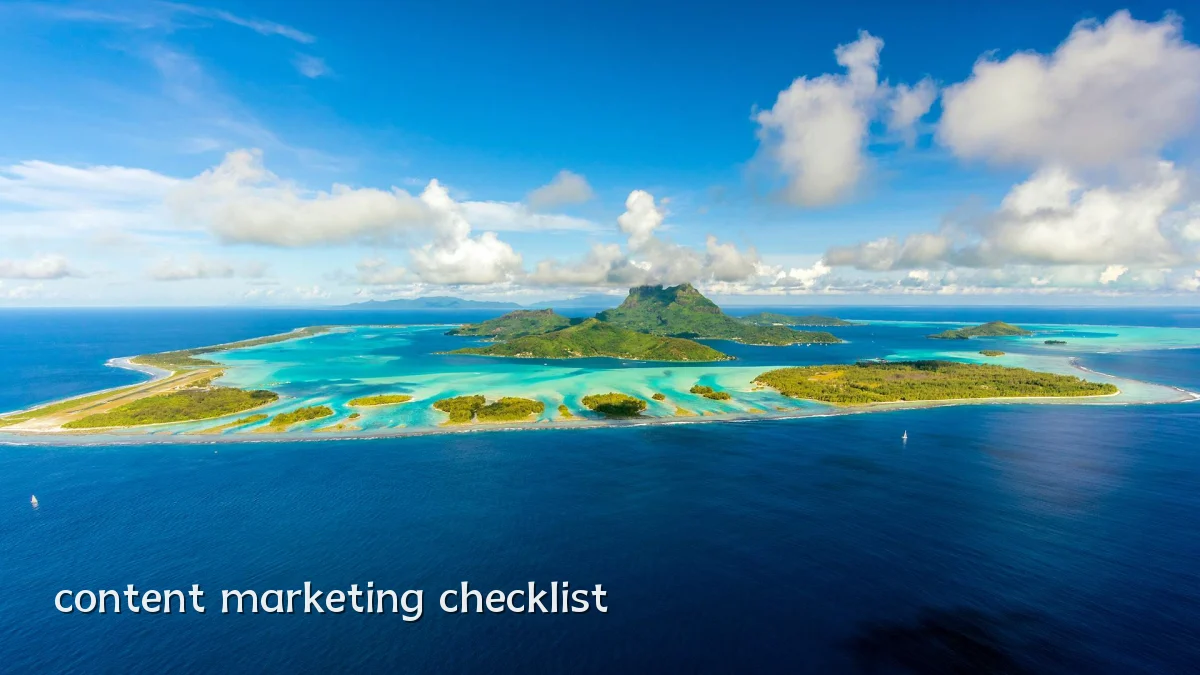 content marketing checklist